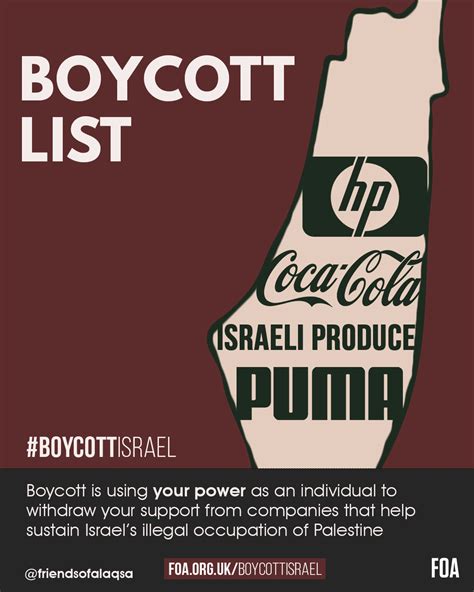 FOA - Friends of Al-Aqsa | Peace in Palestine - #BoycottIsrael