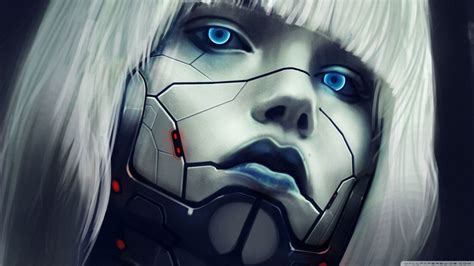 Anime Cyborg Face