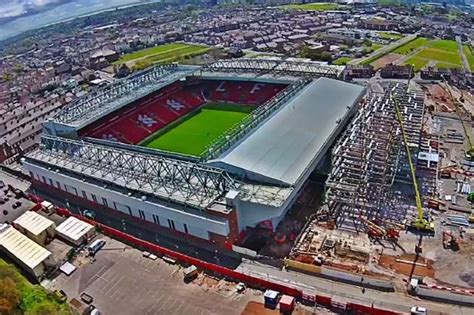 Liverpool stadium redevelopment: Spectacular new photos emerge of work ...