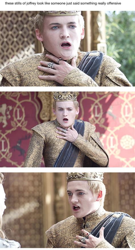 these stills of joffrey look like someone just said something really ...