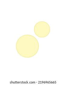 Yellow Bubble Vector Illustration Isolated Stock Vector (Royalty Free ...