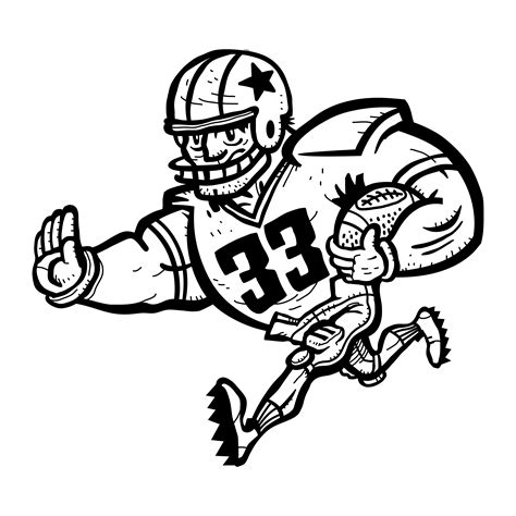 Football Player Cartoon 550484 Vector Art at Vecteezy