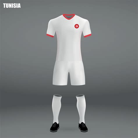 football kit of Tunisia 2018 11159241 Vector Art at Vecteezy