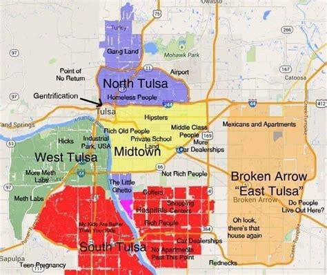 Annotated Tulsa Map : tulsa