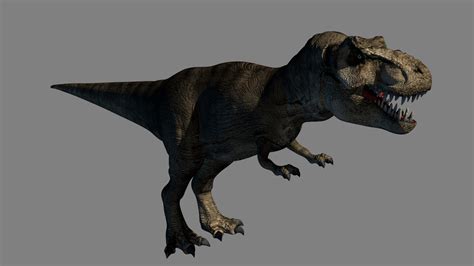 Rexy Jurassic Park Model Rigged FBX 3D Model - TurboSquid 1894826