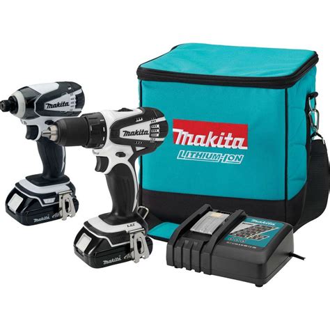 Makita 18-Volt Lithium-Ion Compact Combo Kit (2-Tool)-LCT200W - The Home Depot