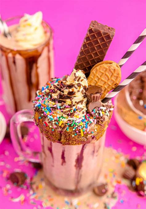 Peanut Butter Milkshake (Freak Shake) - Sugar and Soul