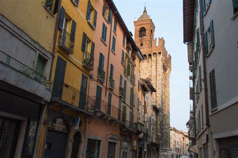 Typical Street In Brescia Old Town, Lombardy, Italy Editorial Stock ...