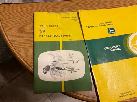 John Deere Owners Manuals BigIron Auctions