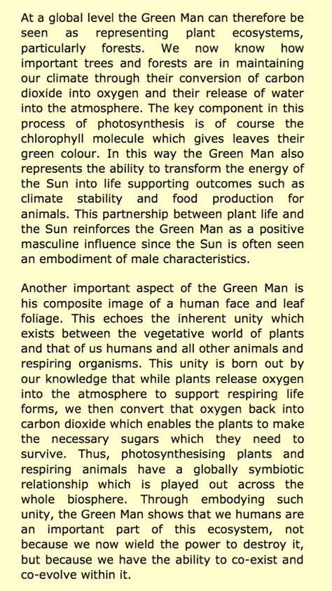 The Green Man explained part 2 www.ecopsychology.org/journal/ezine/green_man | Green man, Man ...