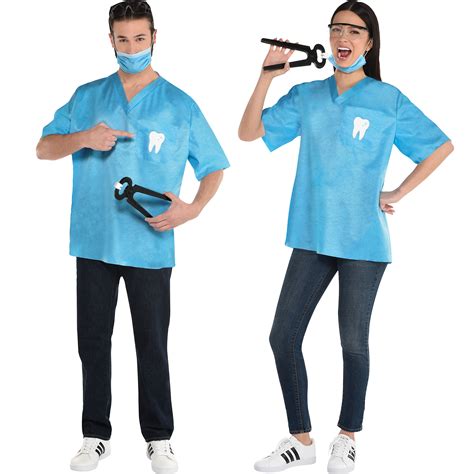 Amscan Dentist Halloween Costume Kit for Adults, One Size, Includes ...