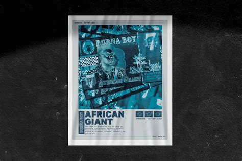 Burna Boy African Giant Album Poste - Etsy