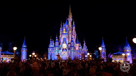 Cinderella Castle Beacon of Magic Transformation at Magic Kingdom in 4K ...