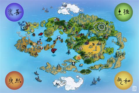 ArtStation - Avatar the Last Airbender Map