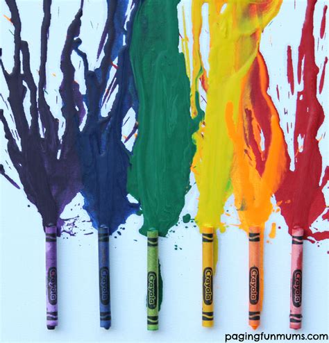 Melted Crayon Art! - Paging Fun Mums