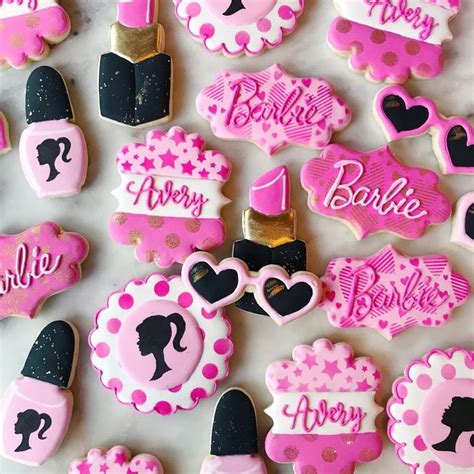 Barbie birthday party cookies | Barbie birthday party, Barbie birthday, Birthday cookies