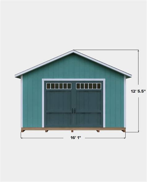 DIY 16X20 Gable Storage Shed Plan - 3DSHEDPLANS™