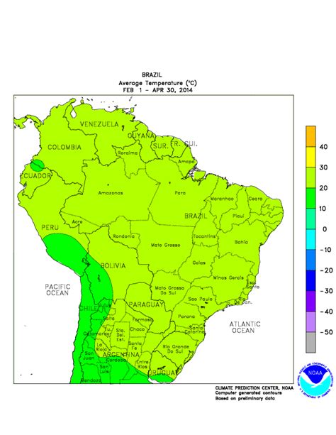 CPC - Monitoring and Data: Regional Climate Maps - South America