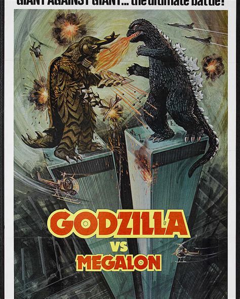 Godzilla vs Megalon Poster Poster by Gianfranco Weiss