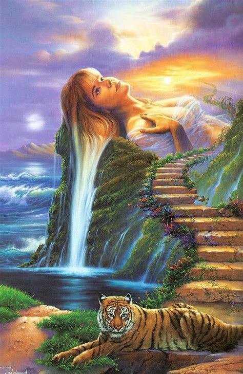 portrait for jenny - Surrealistic Fantasy Paintings by Jim Warren