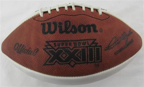 Jerry Rice Signed Super Bowl XXIII Logo Football Inscribed "Super Bowl ...