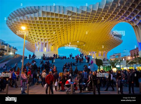 Metropol parasol night hi-res stock photography and images - Alamy