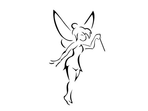 Tinkerbell Black and White Logo - LogoDix