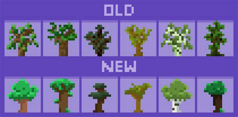 I redesigned all the saplings! Thoughts? : Minecraft