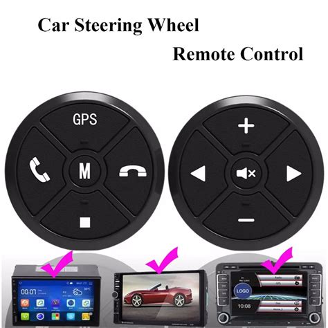 Car Steering Wheel Control Button Universal wireless DVD GPS Navigation ...