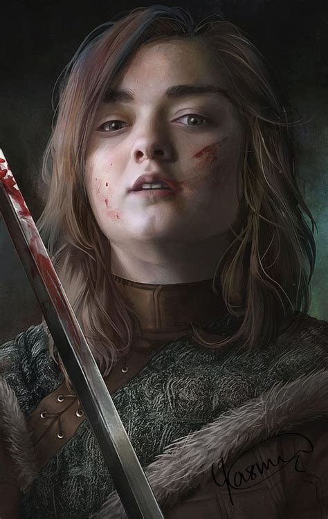 Arya Stark by Yasmine-Arts on DeviantArt in 2020 | Arya stark wallpaper ...