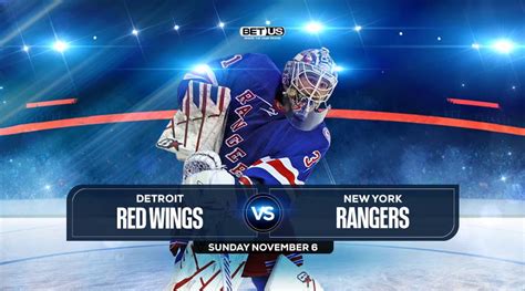 Red Wings vs Rangers Nov 6 Stream, Preview, Odds, and Picks