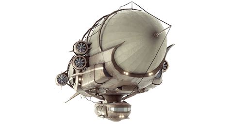 3D model Steampunk Multi-Functional Airship | CGTrader