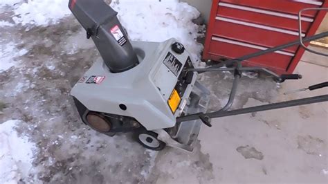 Craftsman snow blower after spring repair. - YouTube