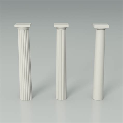 Doric Order Columns 3D Model - TurboSquid 2045900