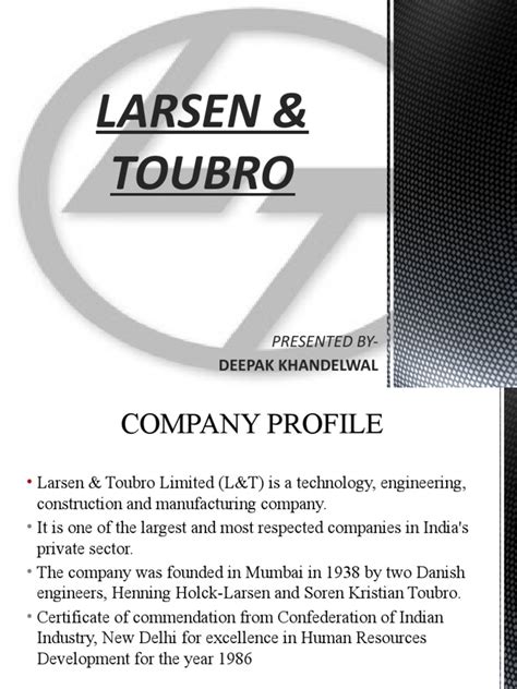 Larsen Toubro | PDF | Book Value | Financial Economics