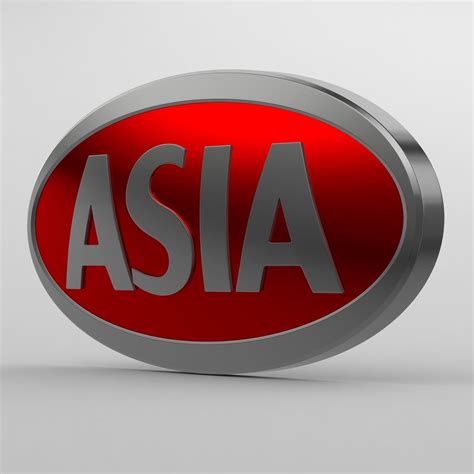 asia logo 3D model | CGTrader