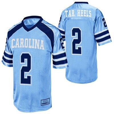 North Carolina Tar Heels (UNC) #2 Youth End Zone Football Jersey ...