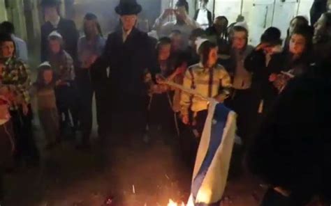 Group of ultra-Orthodox Jews marks Independence Day by burning Israeli ...