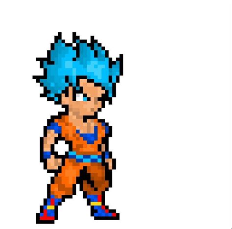 Goku pixel art 64x64 | Pixel-Arts Amino