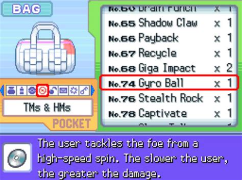 How To Get TM74 Gyro Ball in Pokémon Platinum - Guide Strats