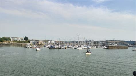 Boats at the Harbour in the City of Plymouth, UK Stock Image - Image of ...