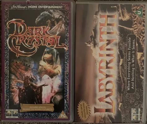 THE DARK CRYSTAL/LABYRINTH, Jim Henson, -VHS VIDEOS ( 2 X Tapes ) £6.80 ...