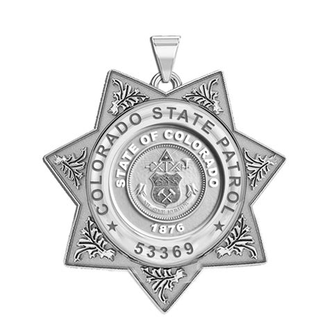 Personalized Colorado State Patrol Badge with your Number - PG101551