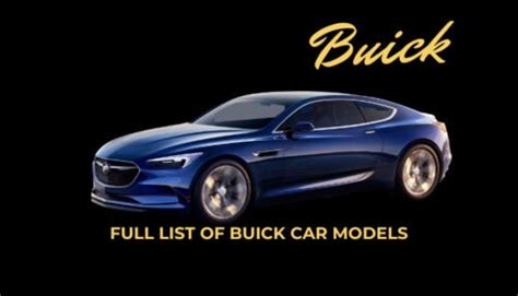 full list of all Buick car models | Car Models List