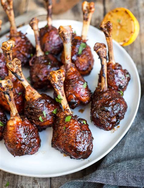 Grilled Chicken Lollipops with Spicy BBQ Glaze - Vindulge