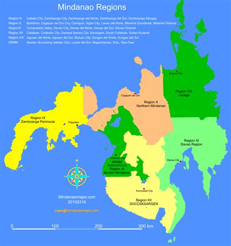 Mindanao Regions – Mindanao Maps