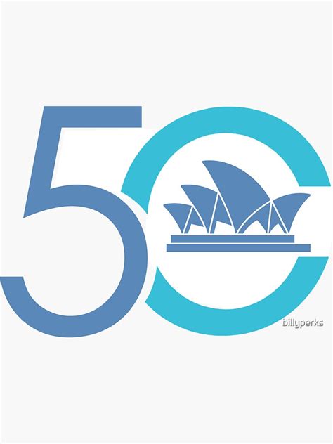 "Sydney Opera House 50th birthday anniversary 2023" Sticker for Sale by ...