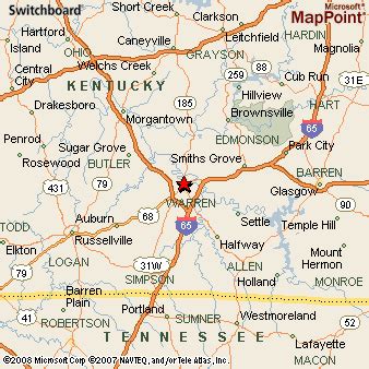 Bowling Green, Kentucky Area Map & More