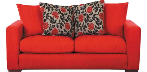 Red sofa PNG image