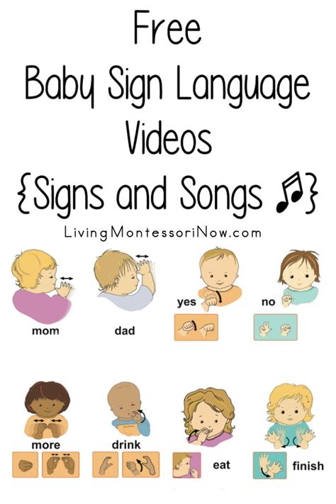 Printable Sign Language Songs